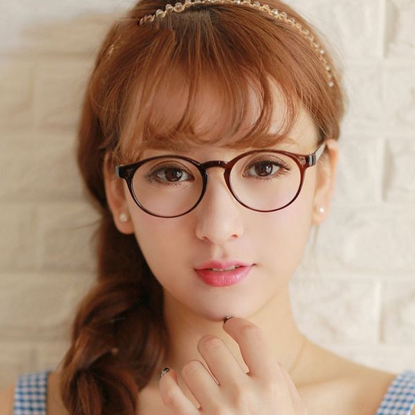 

fashionable plain small round myopia student frame with myopia glasses frame all-match glasses, Silver