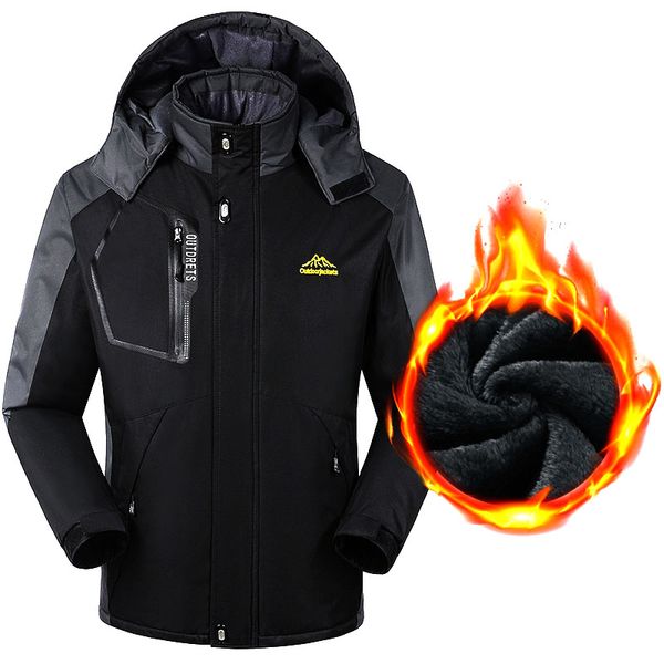 

ski jacket men outdoor sports softshell fleece windproof waterproof jackets camping trekking hiking skiing snowboard jackets