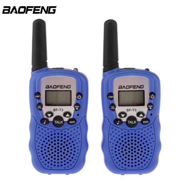 

2pcs wholesale children mini kids uhf walkie talkie bf-t3 baofeng frs two way radio comunicador t3 handy talkie hf transceiver
