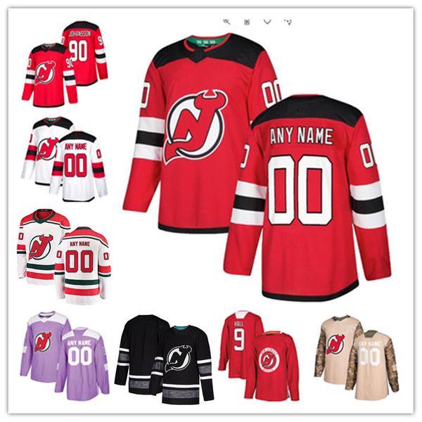 

Custom New Jersey Devils Jersey Travis Zajac Jesper Bratt Damon Severson Will Butcher Sami Vatanen Cory Schneider Martin Brodeur Devils