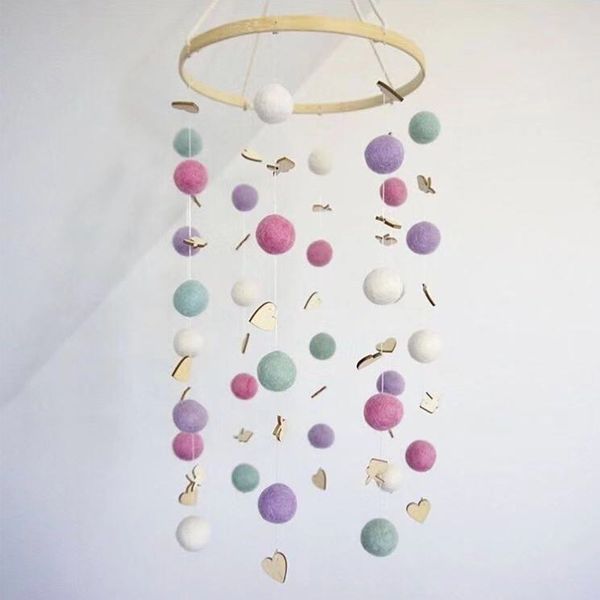 

baby crib holder rattles diy colorful balls hanging baby crib mobile bed bell baby toy 360 degree rotate arm bracket set