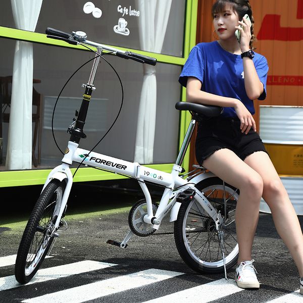 

foldable bicycle women ultra light portable variable speed mini mini bike 20 inch male