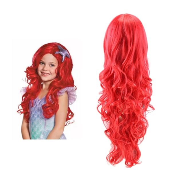 

girls fantasy princesses accessory headwear moana wigs cosplay elsa anna mermaid jasmine aladdin dreadlocks artificial hair, Slivery;white