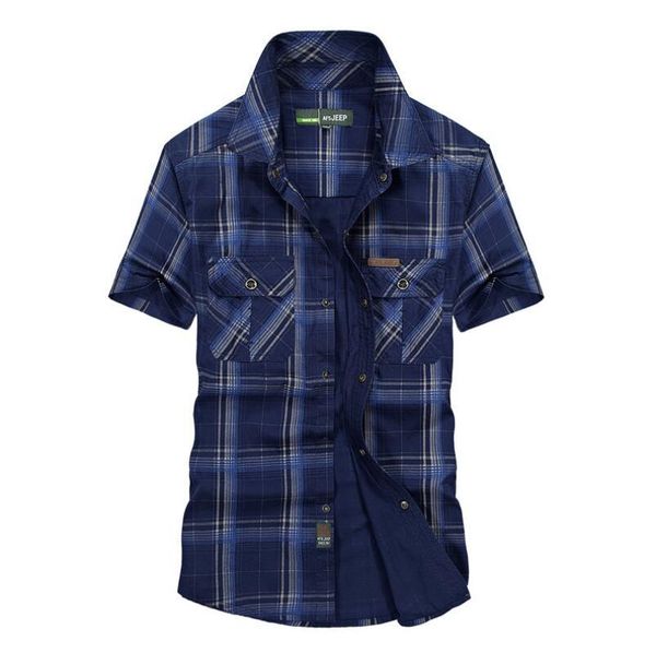 

plus size 5xl 100% cotton chemise homme original brand clothing men chemise homme plaid afs shirts cargo, White;black