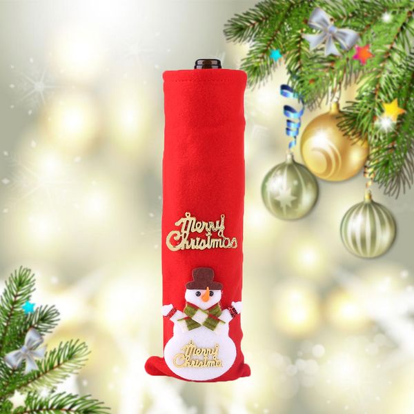 

christmas santa claus snowman bear elk wine bottle cover gift decorations