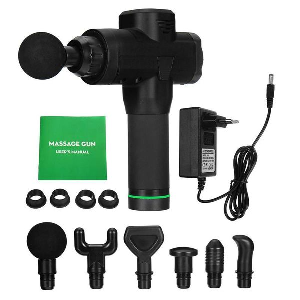 

20 speed massager guns electric muscle massage therapy vibration deep tissue device pain relief treatment with bag