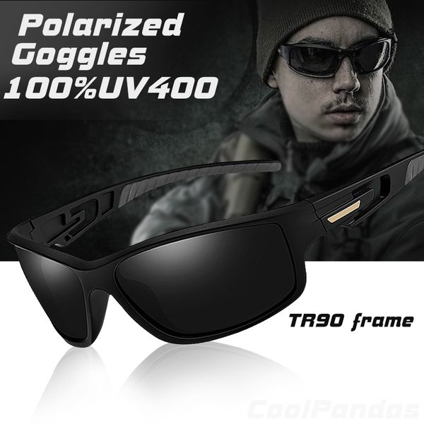 

2019 brand tactical tr90 polarized sunglasses men luxury army goggles sports vintage driving sun glasses male shadow uv400 y200420, White;black