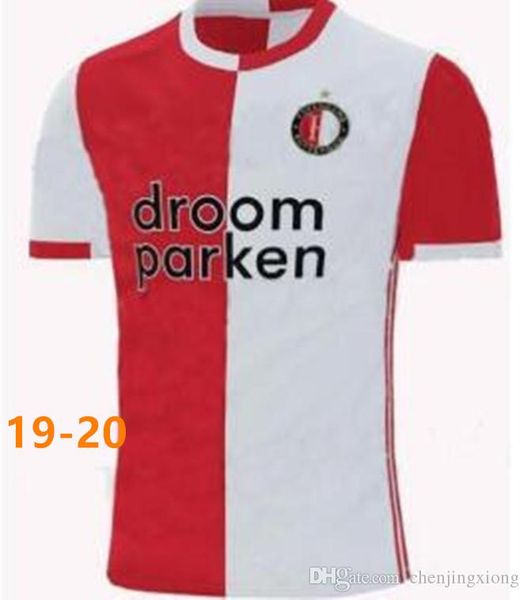 

19 20 feyenoord soccer jersey home shirt thailand quality 2019 2020 v.persie berghuis vilhena jorgensen 19/20 feyenoord jersey shirt, Black