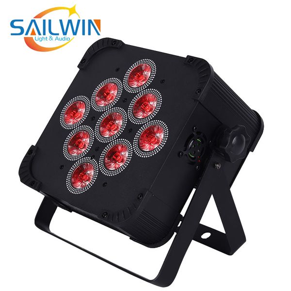 

sailwin v9 6in1 rgbaw+ uv battery powered wireless led par light app mobile control dj stage lighting