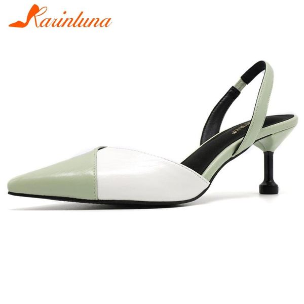 

karin new design strange style mix color elegant sandals woman shoes slip-on shallow office lady shoes women sandals, Black