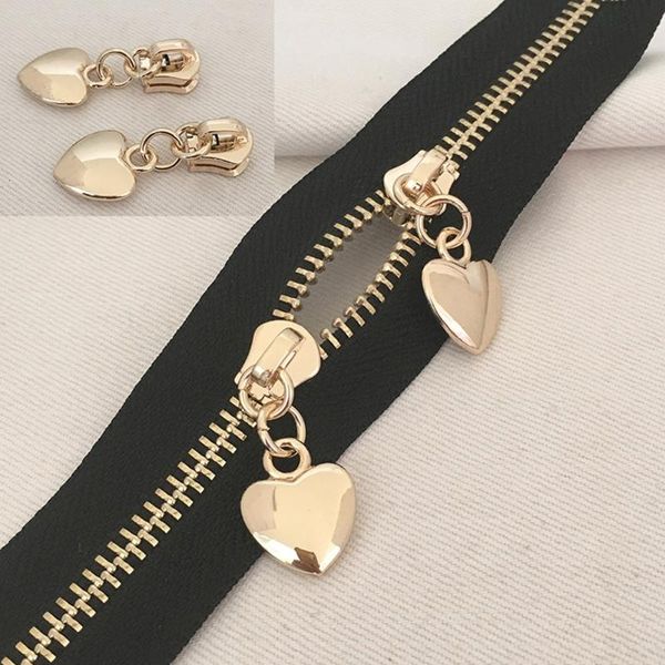 

5шт модные комплекты 5 # металлическая молния глава zipper ремонт вытащите для slider diy швейных craft швейные наборы, Black