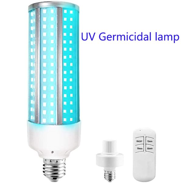 

60w uv germicidal light led uv light bulb e27 germicidal lamp disinfection corn lights great for home, warehouse, supermarket
