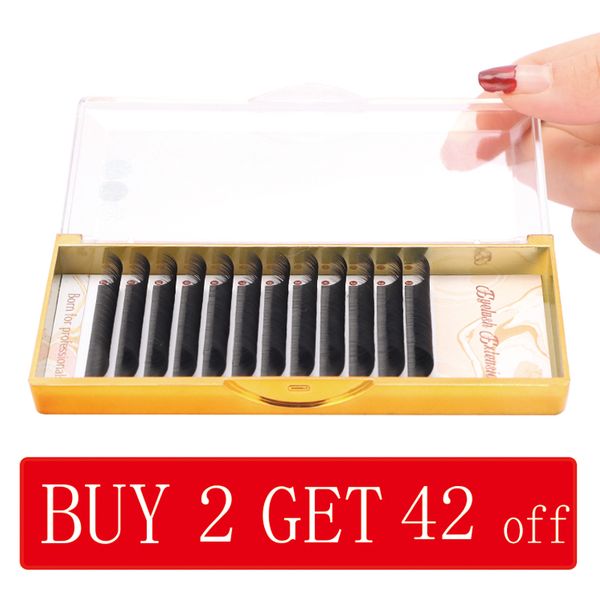 

false eyelashes extension 12 rows individual eyelash lashes hand made factory supplied logo custom wholesale