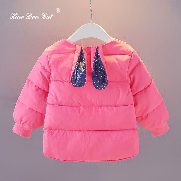 

girls infant 0-1-2-3-year-old female baby winter style baby coat 6-7-8 month cotton-padded clothes thin inner wearing infant, Blue;black