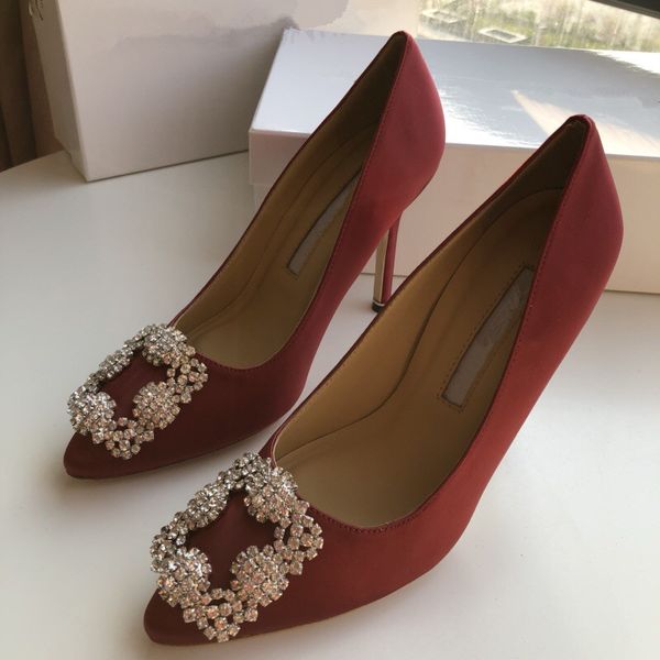 

high heels shoes black blue suede pointed toe wedding shoes big size yc19031304