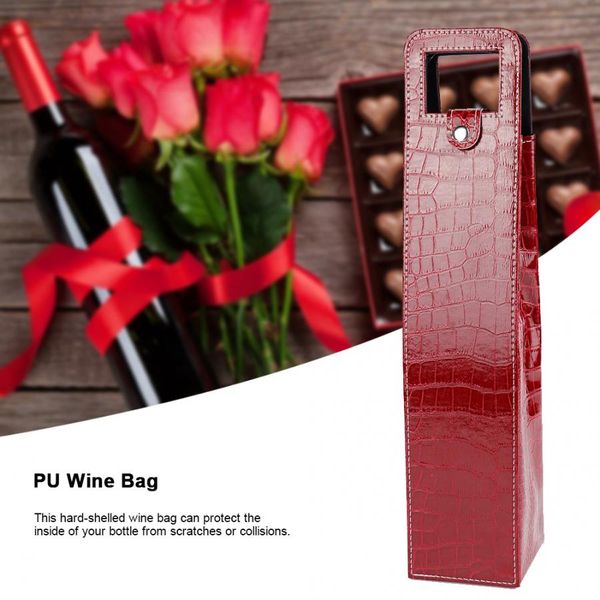 

wine gift bag pu resuable leather wine beer gift bag bar accessories perfect wine tote gift bag