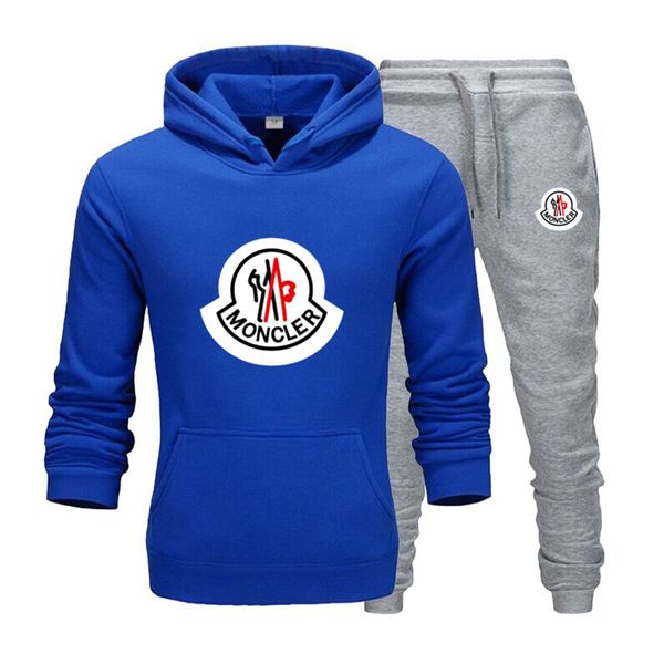 

new 2019 tracksuit men hoodies+pants tracksuit winter fleece thermal underwear men's/women's hoodies suit, Black
