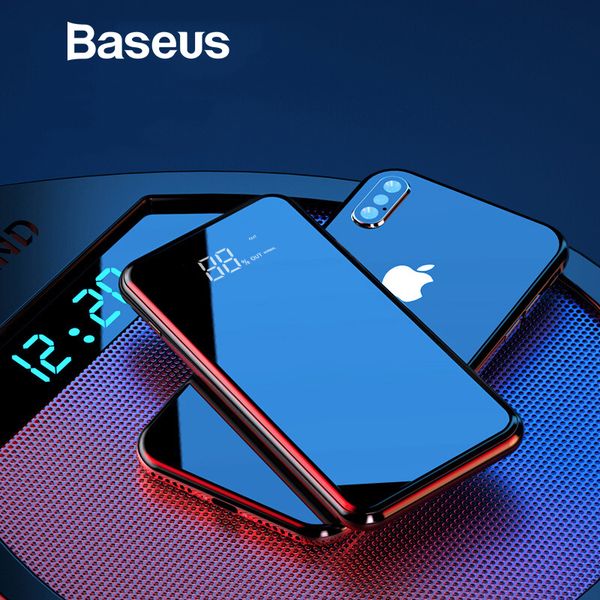

baseus 8000mah qi wireless charger power bank for iphone samsung powerbank dual usb charger wireless external battery pack bank
