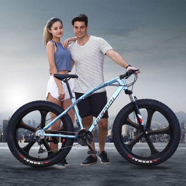

off-road folding racing mountain bike quiet horse cross-country bike beach snowmobile 4.0 ultra-wide large tire mountain bike female and fem