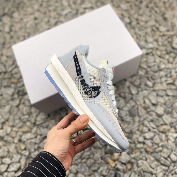 

2020 original single classic sacai x ldv waffle daybreak design gray trainer casual jogging shoes, Black