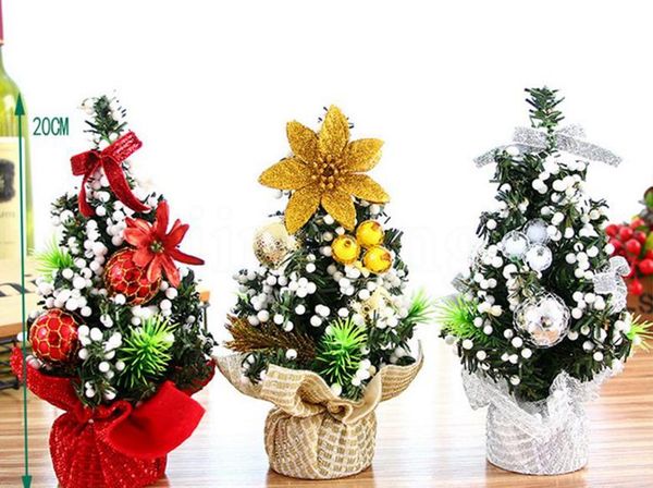 

mini christmas gift tree desk table decoration lovely xmas home party decor 20cm home xmas trees fa3253