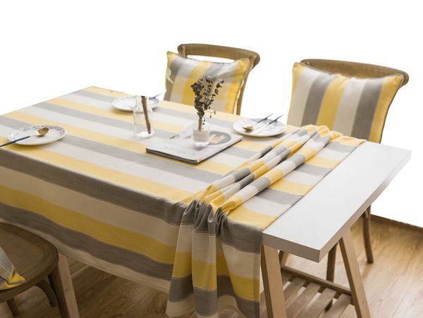 

yo hoom minimalist nordic striped waterproof tablecloth modern light luxury style table cloth modern simple kitchen tablecloth