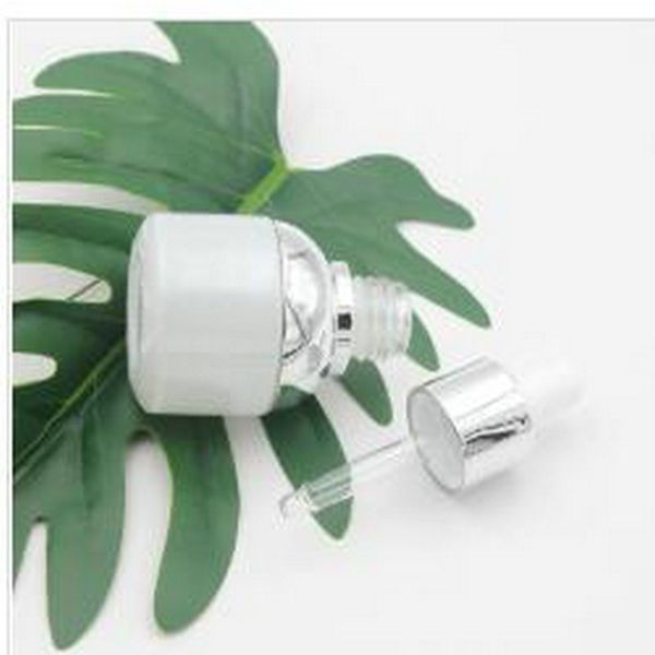 

30мл стеклянная бутылка сыворотка pearl white прозрачный cosmetic эфирное масло упаковка флакон-капельница с пластиковой заглушкой
