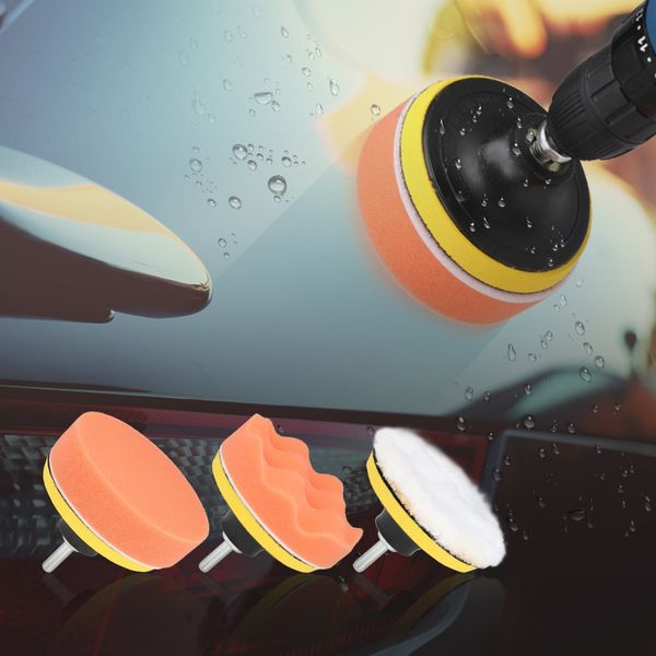 

6pcs 4 inch polishing sponge wheel buffing waxing pad