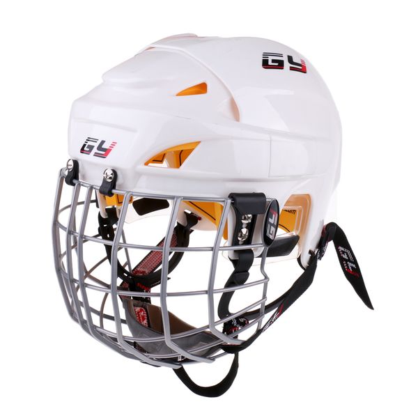 

1 pc ice hockey helmet soft eva liner with steel cage for player hockey face shield ce certification