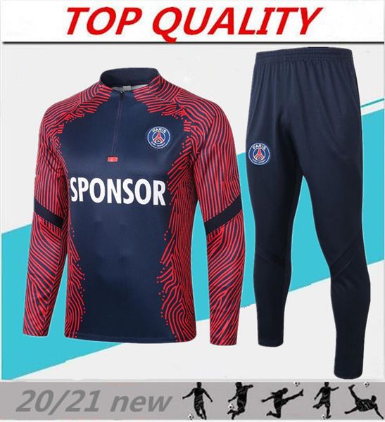 

2020 2021 paris soccer training suit mbappe cavani icardi soccer jerseys 20/21 maillot de foot paris football jacket jogging tracksuit, Black