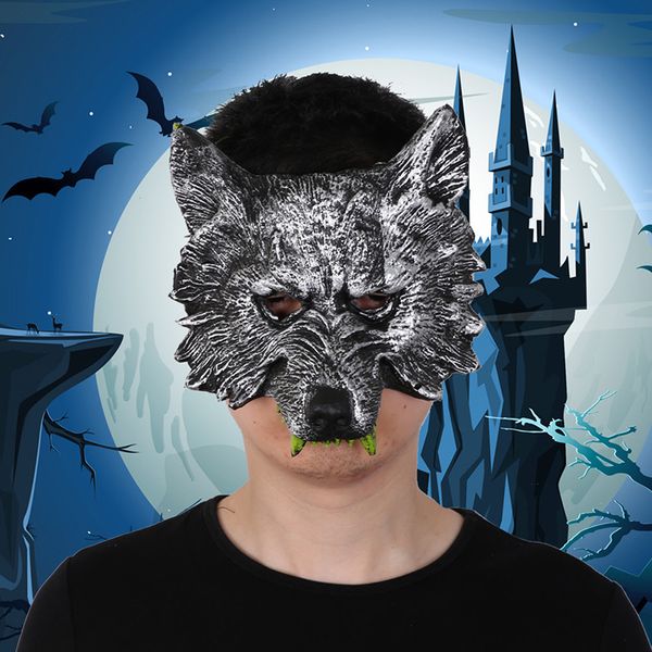 

masquerade wolf mask gloves set for halloween mask horror party masks cosplay party festival decoration