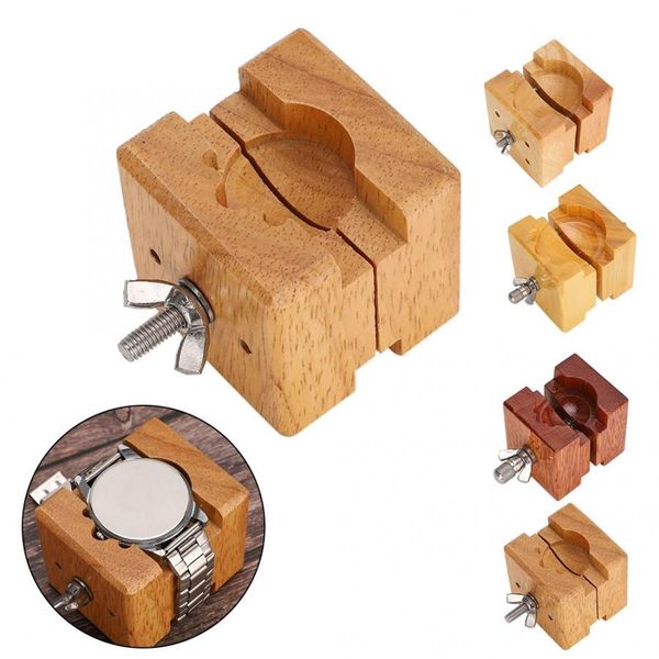 

высокое качество деревянный корпус часов движение держатель зажим для часов чехол открывалка ремонт аксессуаров инструменты для часовщика