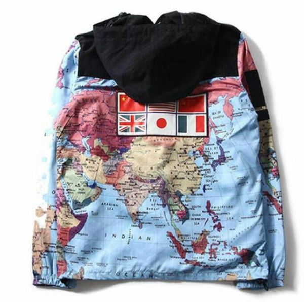 

высокое качество мужские дизайнерские куртки одежда карта светоотражающие куртки с капюшоном черный мужские роскошные куртки толстовки сереб, Black;brown