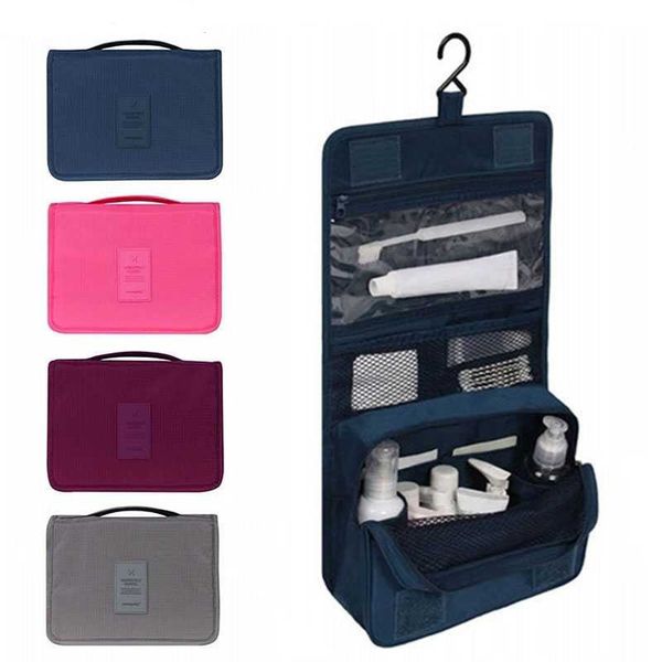 

womens women waterproof hanging cosmetic bag men travel portable makeup bag organizer beauty make up toiletry bag