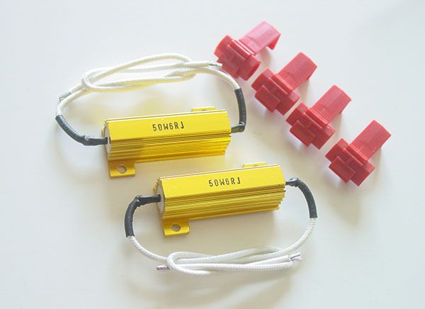 

pa led 4pcs x wholesale 50w 6ohm gold load resistor fix led bulb fast hyper flash
