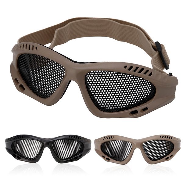 

tactical мотоцикл airsoft защита глаз очки анти туман mesh металла очки защитные очки безопасности