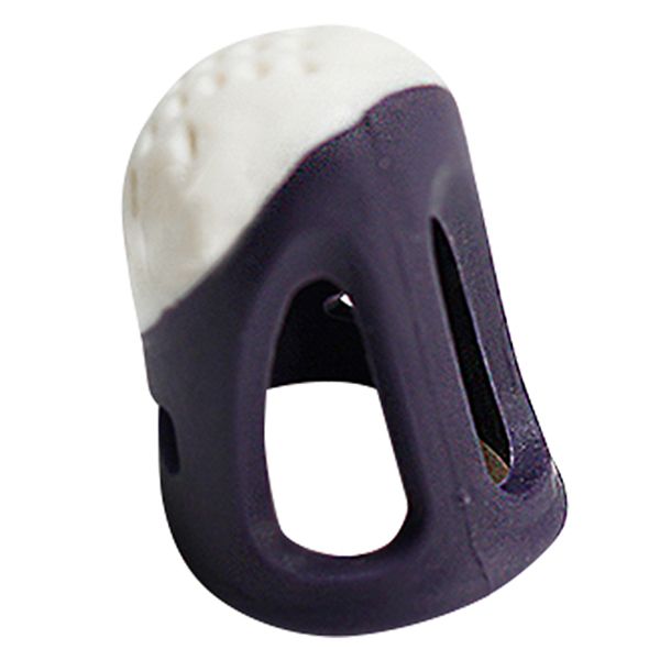 

new household sewing diy tools thimble finger protector quilting craft accessories comfortable non-slip thimble finger(big purpl, Black