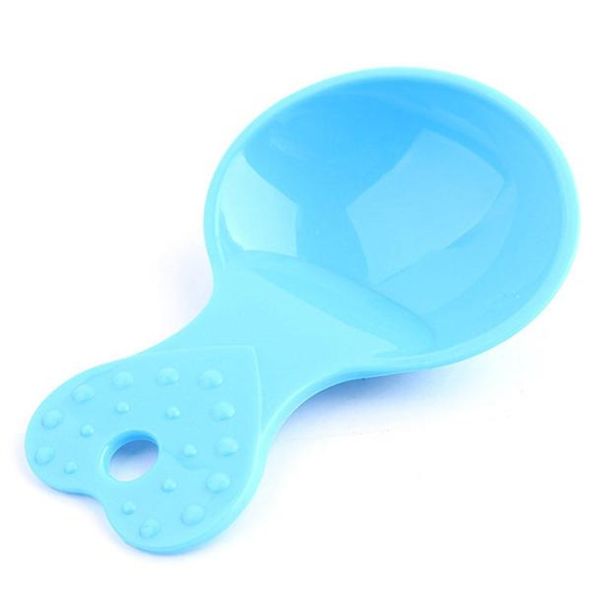 

2018 pink/blue/yellow plastic food pet spoon small dog cat food shovel pets accessories #0307