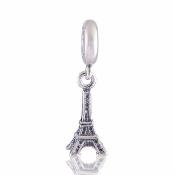 

ckk 2020 spring eiffel tower charms 925 original fit bracelet sterling silver charm beads for jewelry making