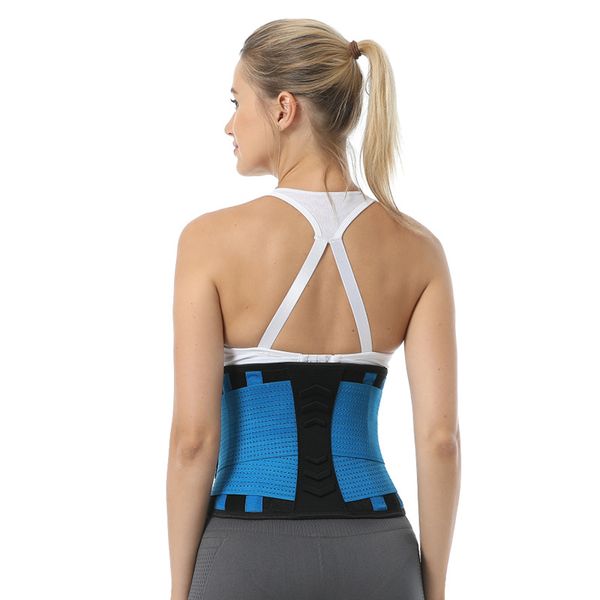 

women lower back brace waist belt spine support men belts breathable lumbar corset orthopedic back support waist, Black;gray