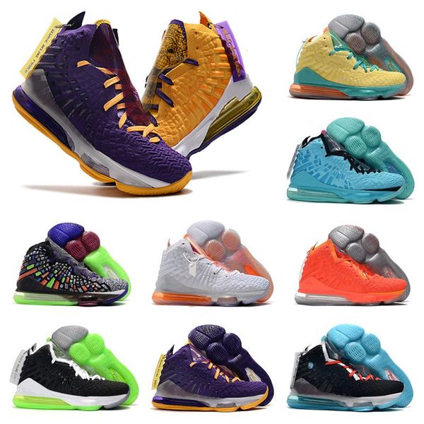 

james what the xvii 17 basketball shoes 17s lakers media day lebronald palmer fruity pebbles red carpet mens sneakers size 7-12