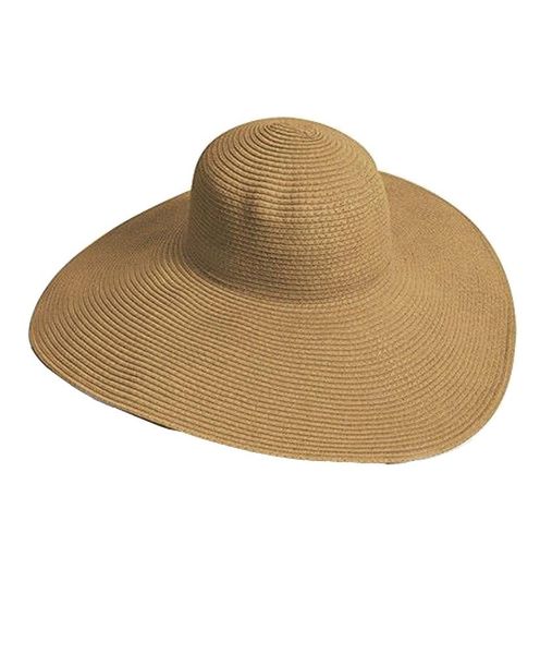 

missky big beautiful solid color floppy hat, light brown, Blue;gray