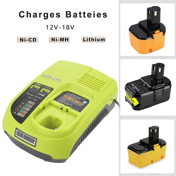 

p117 charger for alternative ryobi genuine 12v-18v lithium nicd nimh battery