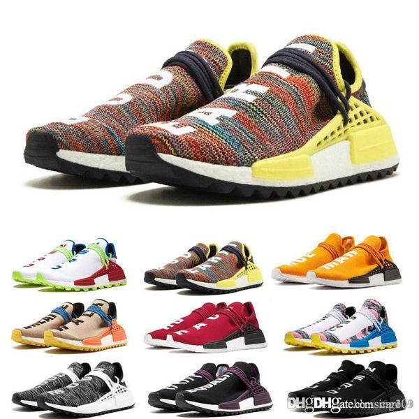 

wholesale human race womens running shoes for men pharrell williams x hu trial solar pack nerd holi india athletic sports mens sneaker