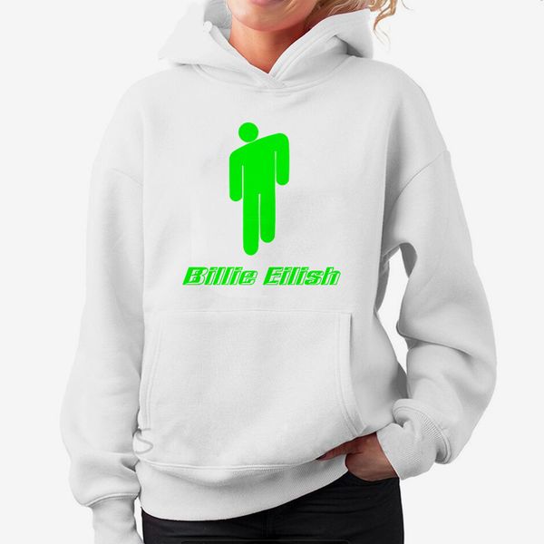 

new billie eilish hoodies women streetwear girl white clothes harajuku new sweatshirts cartoon billie eilish bad guy hoodies, Black