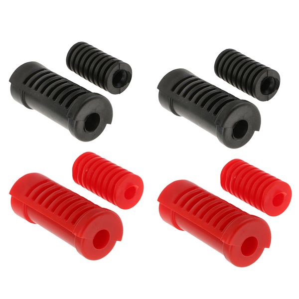 

8pcs motorcycle gear shift lever rubber sleeve / rubber shifter lever boot shoe protector cover shell balck + red