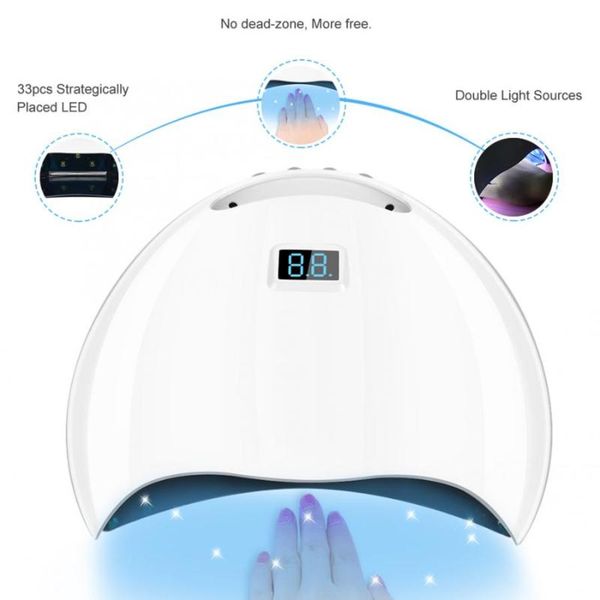 

uv 33pcs leds nail lamp nail dryer machine art manicure dryer curing light for gel polish drying machine lamps