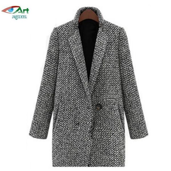 

oversize 7xl overcoat warm woolen jacket slim jacket europe overcoat winter trench coat women grey medium long women coat as717, Black