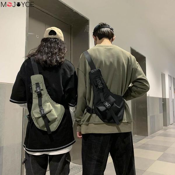 

vest chest waist bag for men women hip hop nylon streetwear shoulder pack
