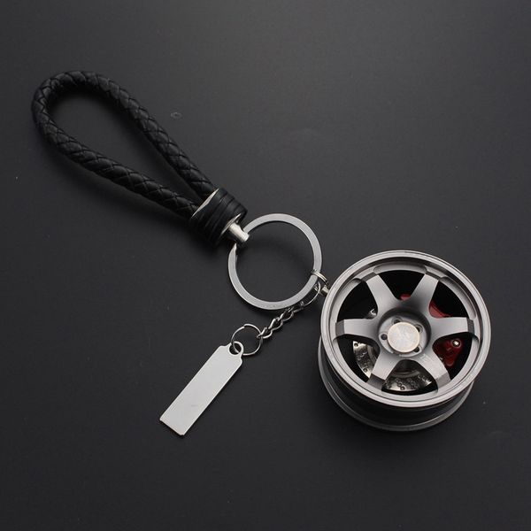 Chaveiro do carro liga de alumínio aro modelo raios te37 roda chaveiro para acessórios automóveis moto chaveiro para chaves chaveiros trinket276j